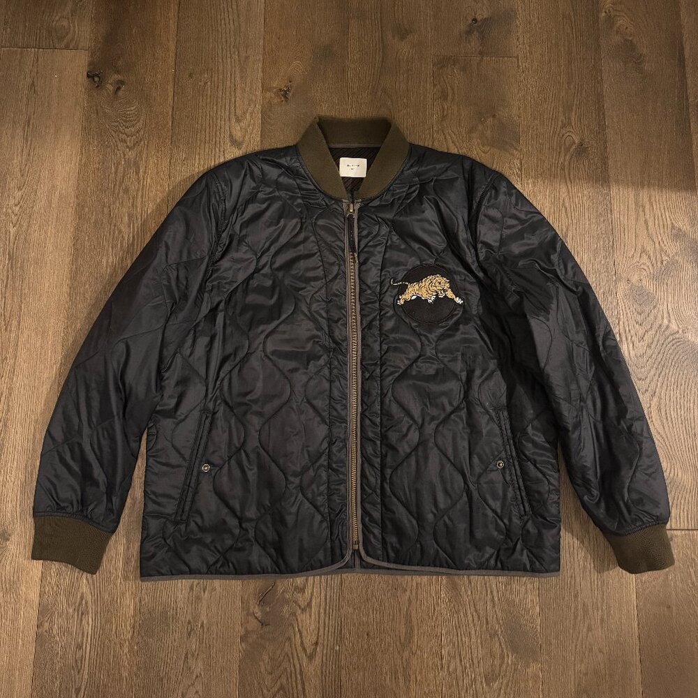Billy Reid Black Bomber Jacket (XXL)